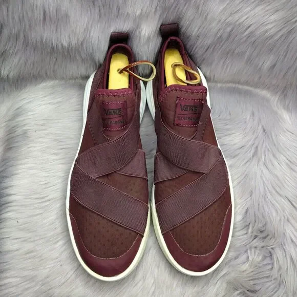 Vans Ultrarange Gore Slip On Sneakers Women's Size 10 Burgundy - Picture 5 of 8